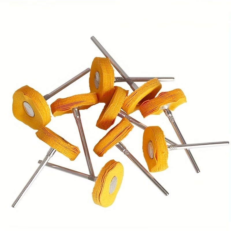 Jewelry Watches & Accessories - 8 stuks 3 mm geel polijstdoekwiel,