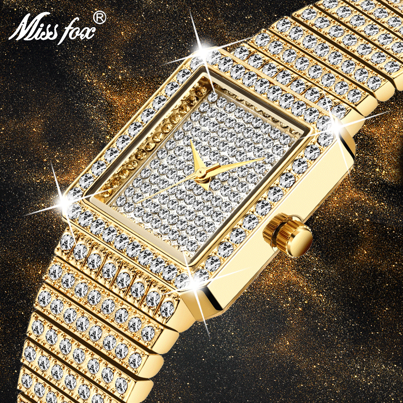 Jewelry Watches Gold - Missfox Diamant Horloge Voor Vrouwen Luxe