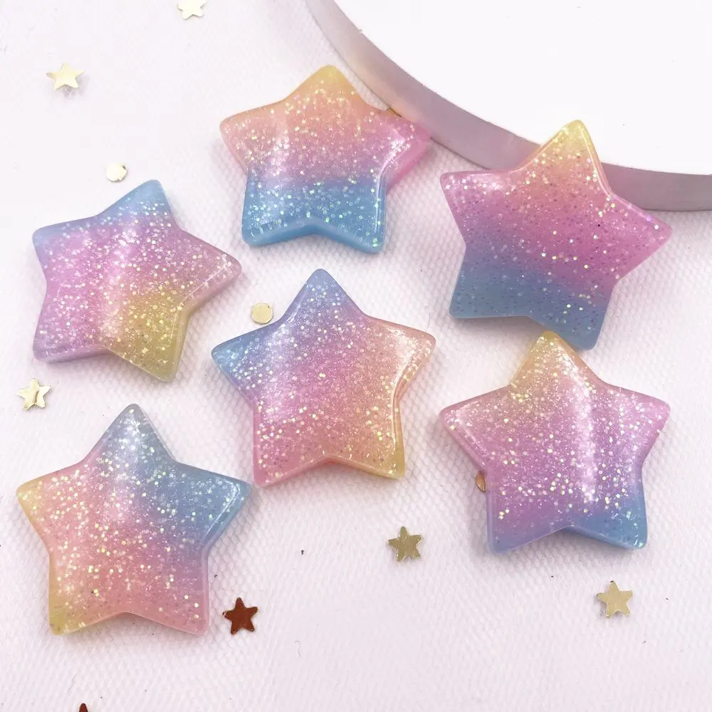 Paradise Jewelry & Watches Dolphin Mall - 10PCS Glitter Kawaii Hars Kleurrijke 25mm