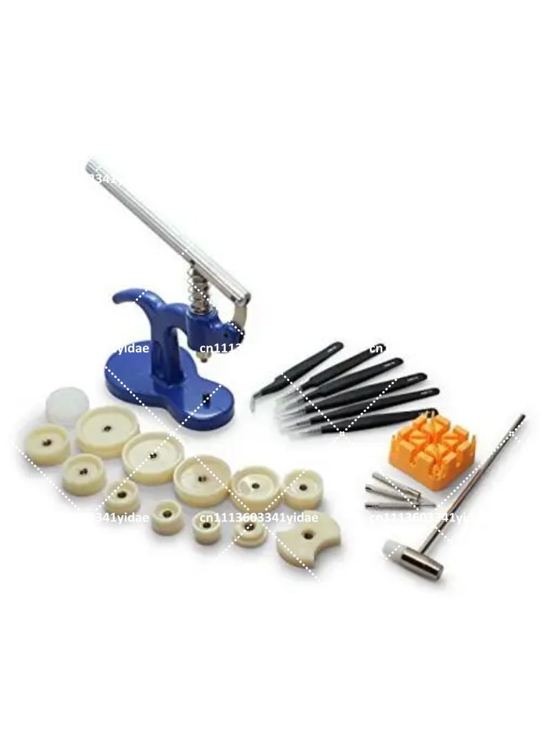 Watch Repair Tool Kit - Horlogereparatieset van 24 onderdelen, kastpers, pincet,