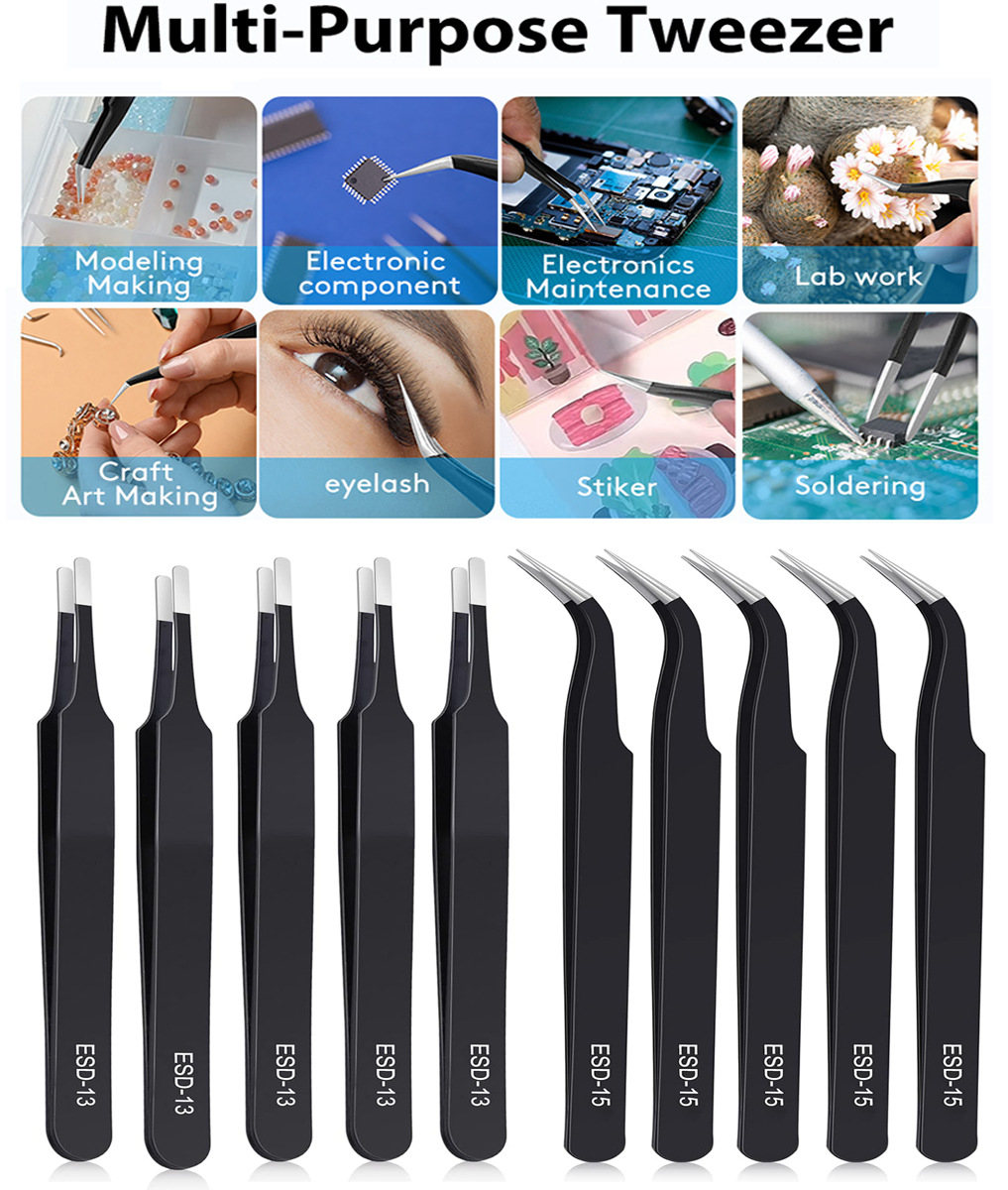 Jewelry Repair & Watches Durham Nc - ESD-veilige antistatische roestvrijstalen pincetten voor elektronica