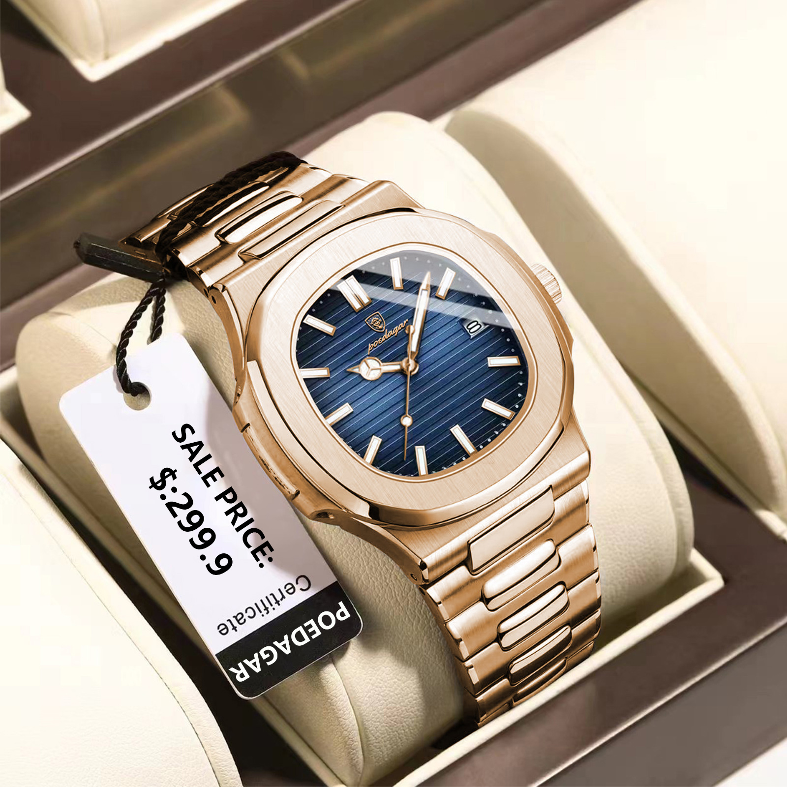 Rg Watches & Jewelry Gmbh - POEDAGAR Mode Zakenman Horloge Waterdicht Lichtgevende