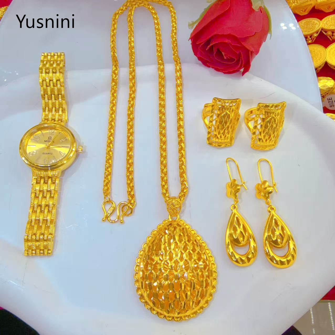 Jewelry Watches Gold - Nieuwe Dubai Fashion High-end 24K vergulde