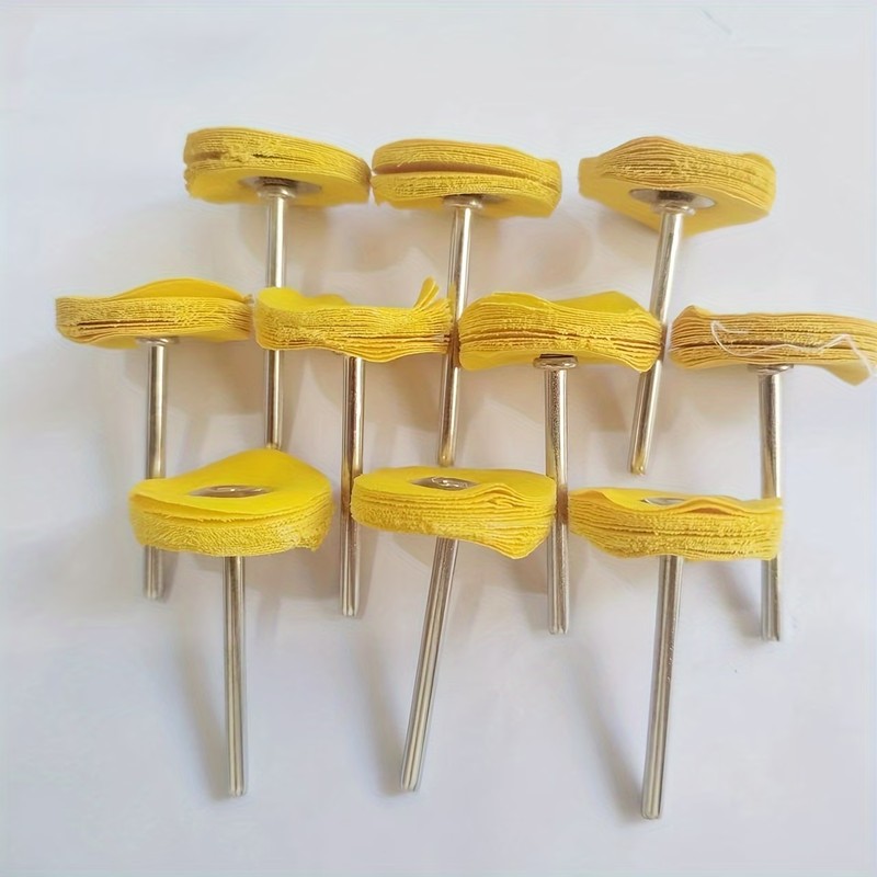 Jewelry Watches & Accessories - 38 stuks 3 mm geel polijstdoekwiel,