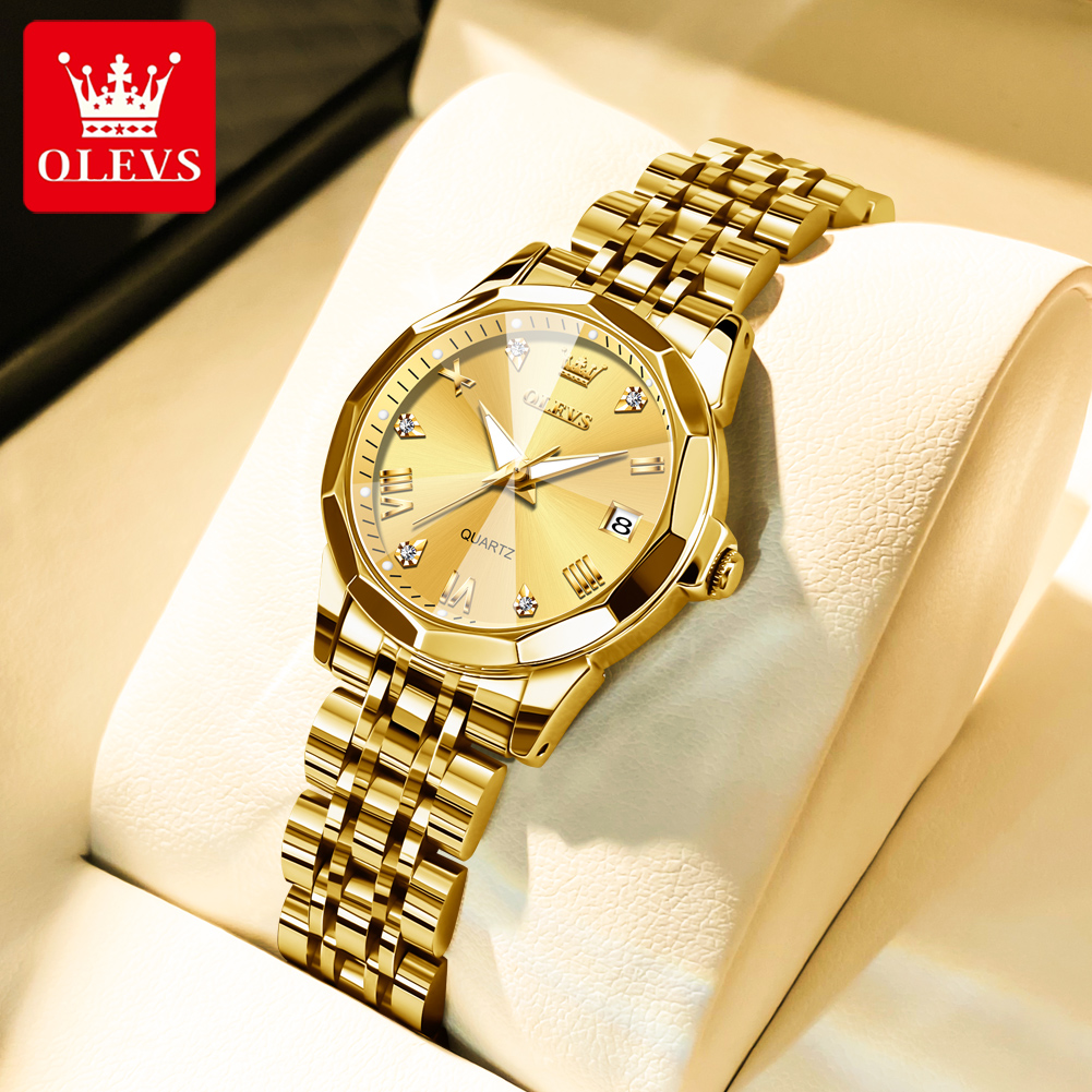 Jewelry Watches Gold - OLEVS Mode Gouden Horloge voor Dames