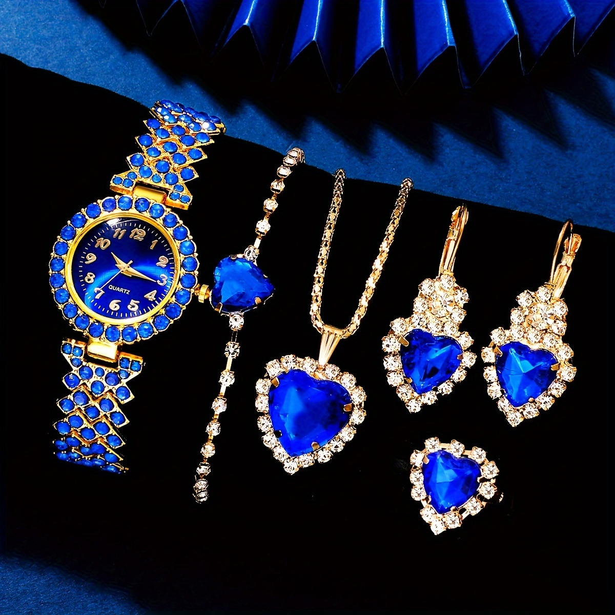 Jewelry Like Watches - 6-delige elegante damesmode-sieraden en horlogeset, dames
