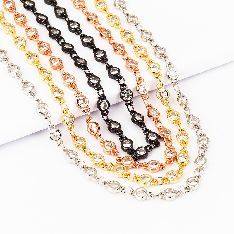 Stevige half afgewerkte CZ-ket - Rose Gold Bracelet recensie en prijs