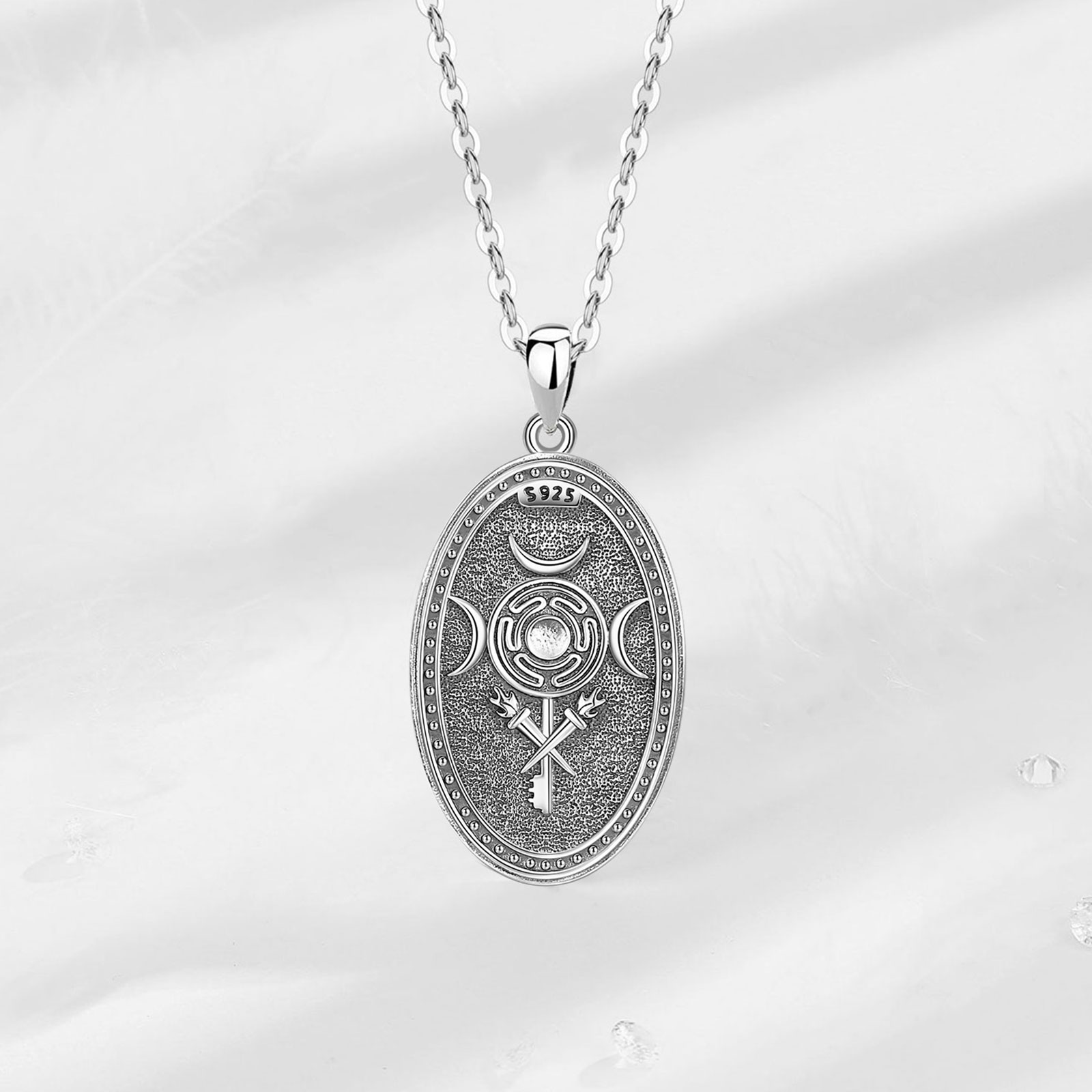 Eudora 925 Sterling Zilver Tri - Mens Dog Tag Necklace recensie en prijs