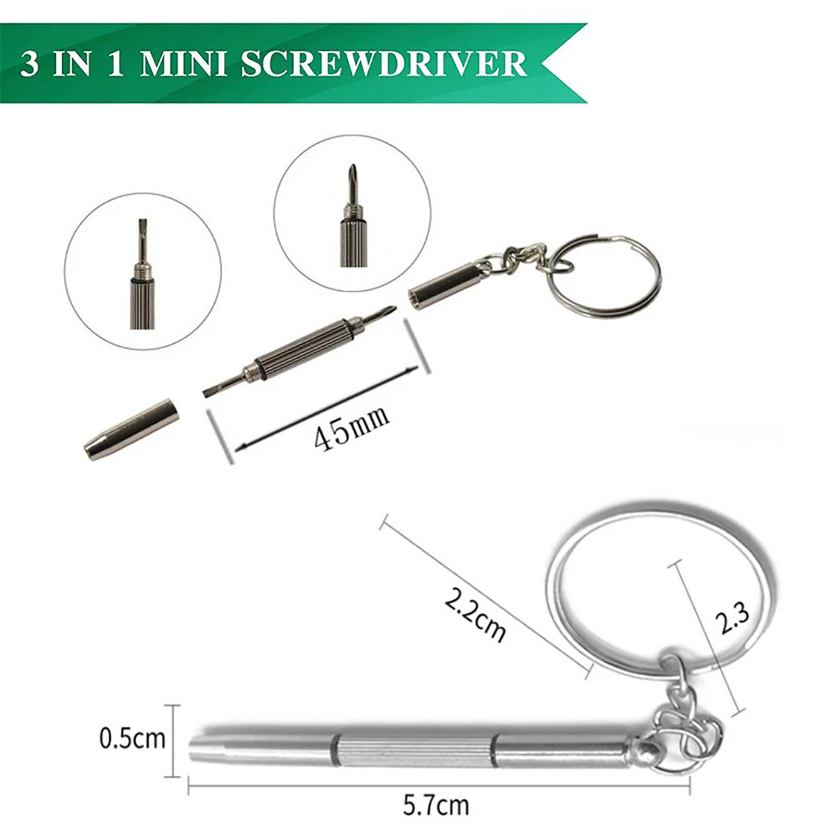 1/2PCS Precisie 3 in1 Schroeve - Watch Repair Tool Kit recensie en prijs