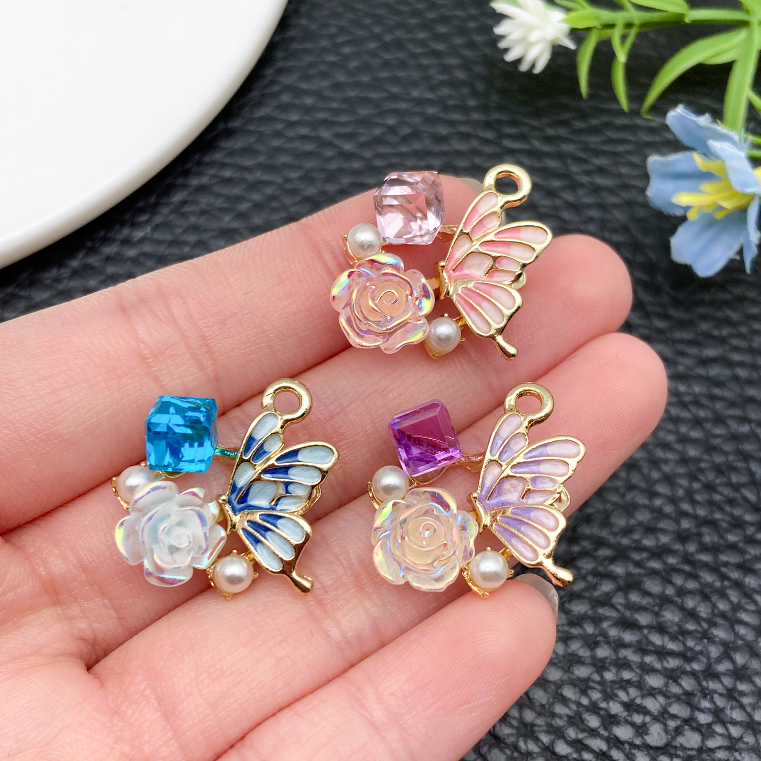 2/6 stuks kleine luxe stijl pa - Butterfly Pendant Necklace recensie en prijs