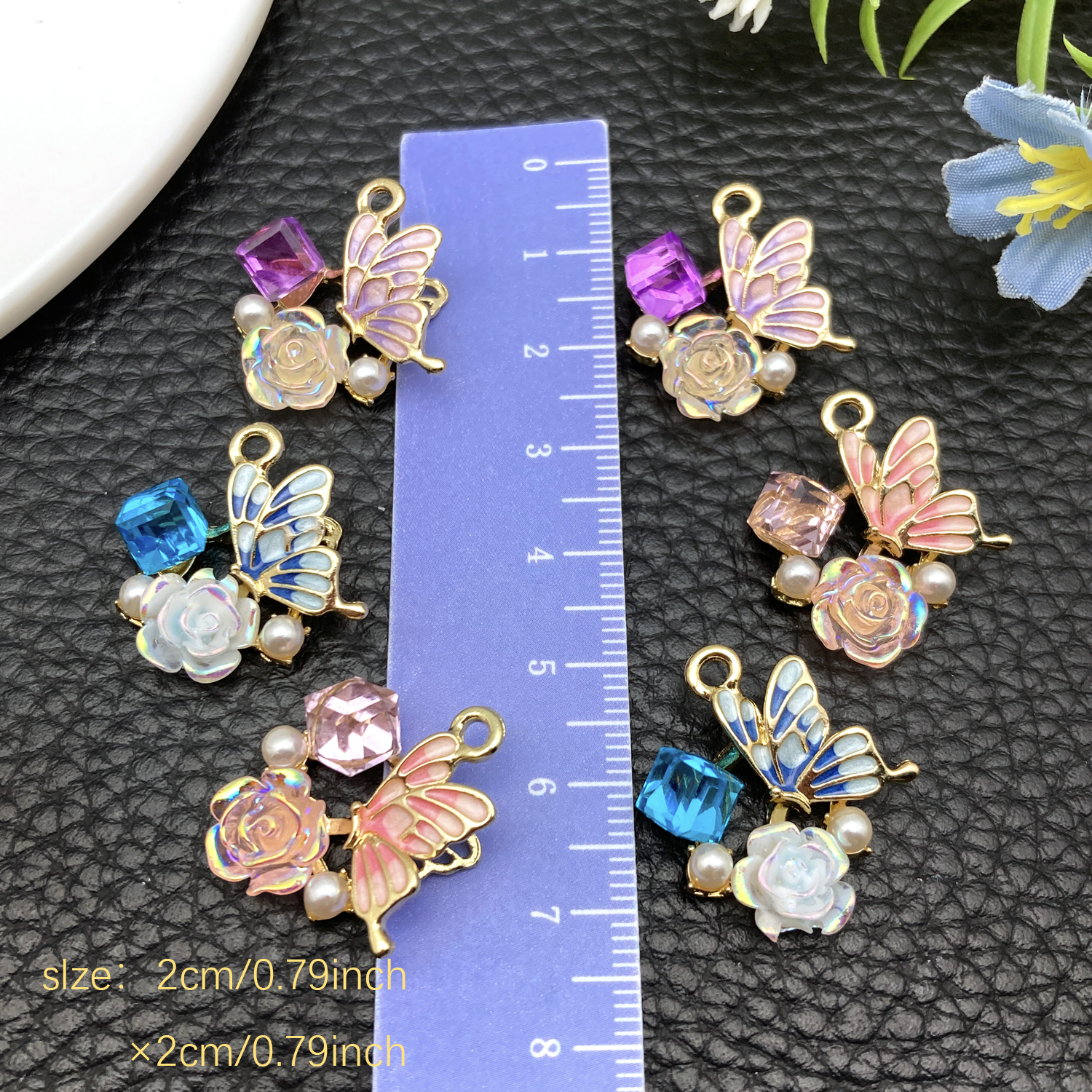 2/6 stuks kleine luxe stijl pa - Butterfly Pendant Necklace recensie en prijs
