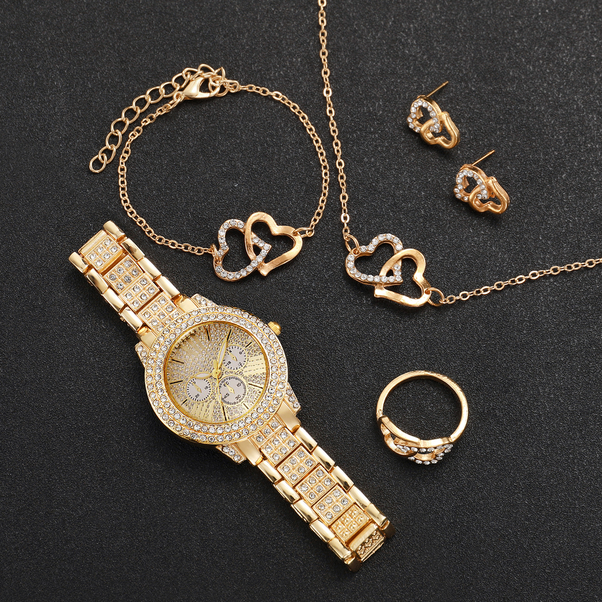 6 STKS Luxe Strass Vrouwen Hor - Jewelry Like Watches recensie en prijs