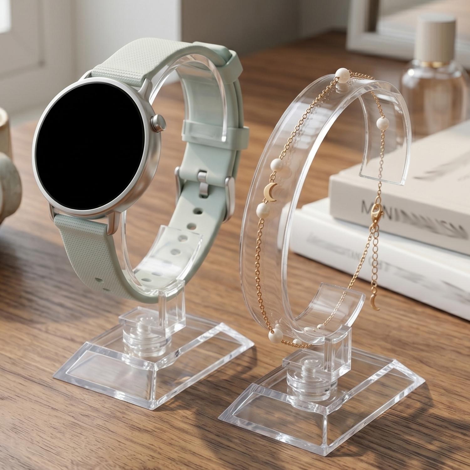 Transparante horloge-displayst - Jewelry Like Watches recensie en prijs
