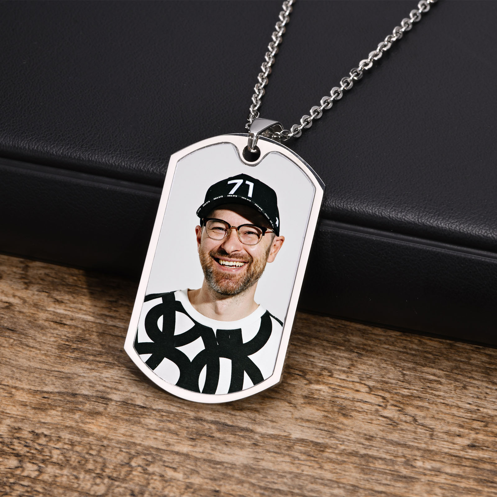 Vnox gratis aangepaste foto's  - Mens Dog Tag Necklace recensie en prijs