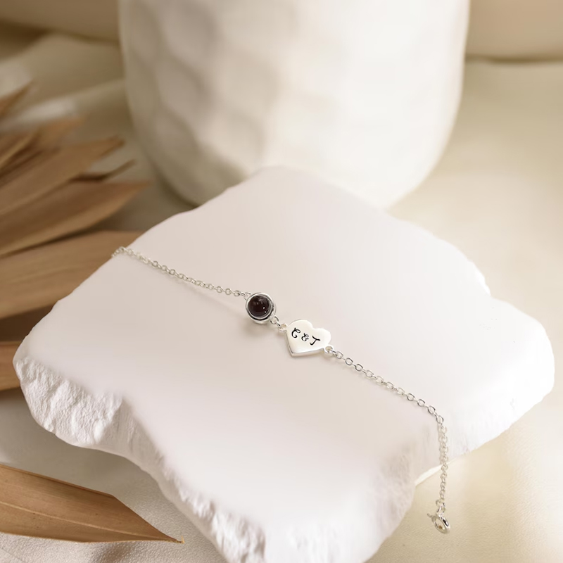 Aangepaste naam armband met fo - Rose Gold Bracelet recensie en prijs