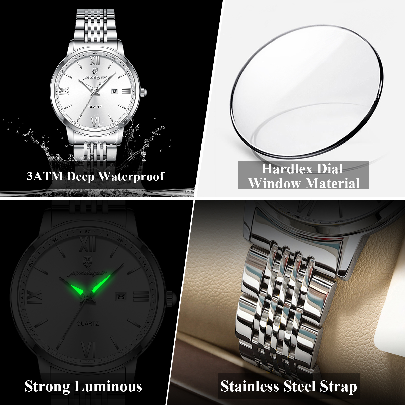 POEDAGAR Luxe Merk Horloge Voo - Rg Watches & Jewelry Gmbh recensie en prijs