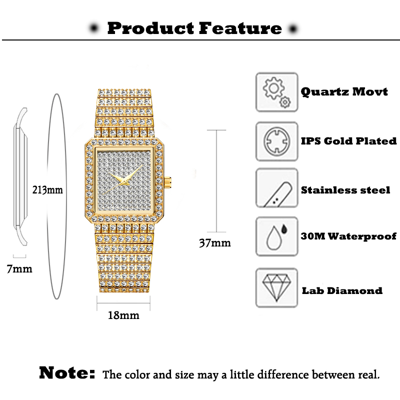 Missfox Diamant Horloge Voor V - Jewelry Watches Gold recensie en prijs