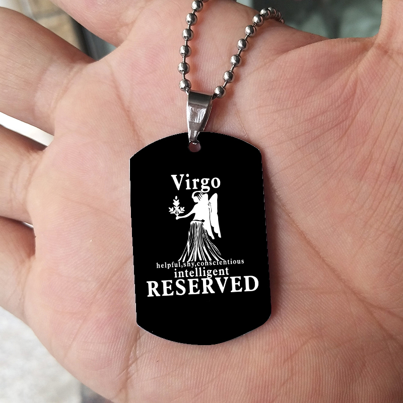 12 Dierenriemtekens Ketting Vo - Mens Dog Tag Necklace recensie en prijs