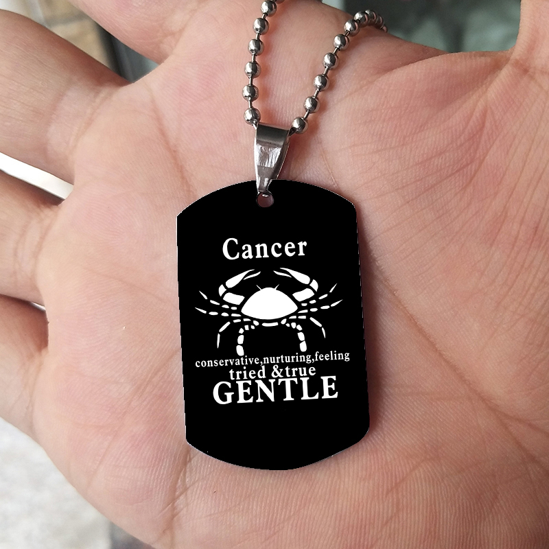 12 Dierenriemtekens Ketting Vo - Mens Dog Tag Necklace recensie en prijs