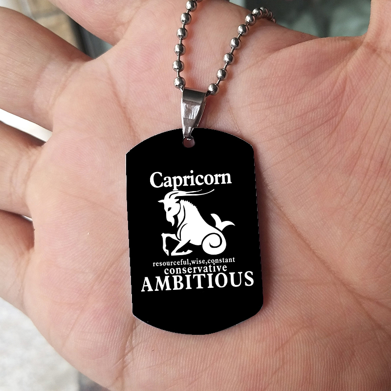12 Dierenriemtekens Ketting Vo - Mens Dog Tag Necklace recensie en prijs