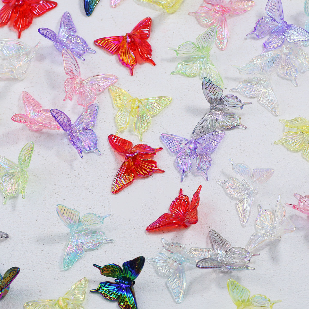 38*34mm acryl vlinder UV gemen - Butterfly Pendant Necklace recensie en prijs