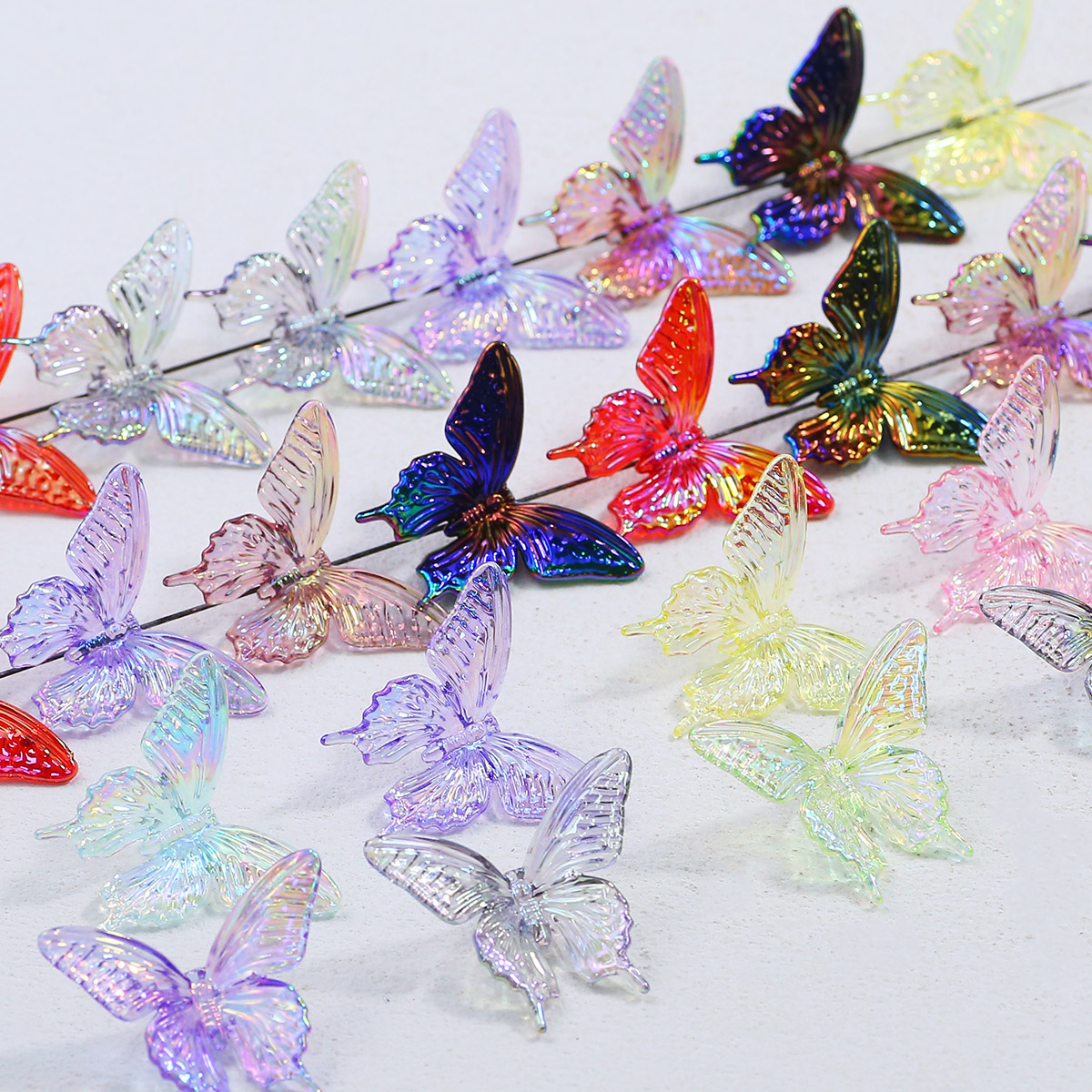38*34mm acryl vlinder UV gemen - Butterfly Pendant Necklace recensie en prijs