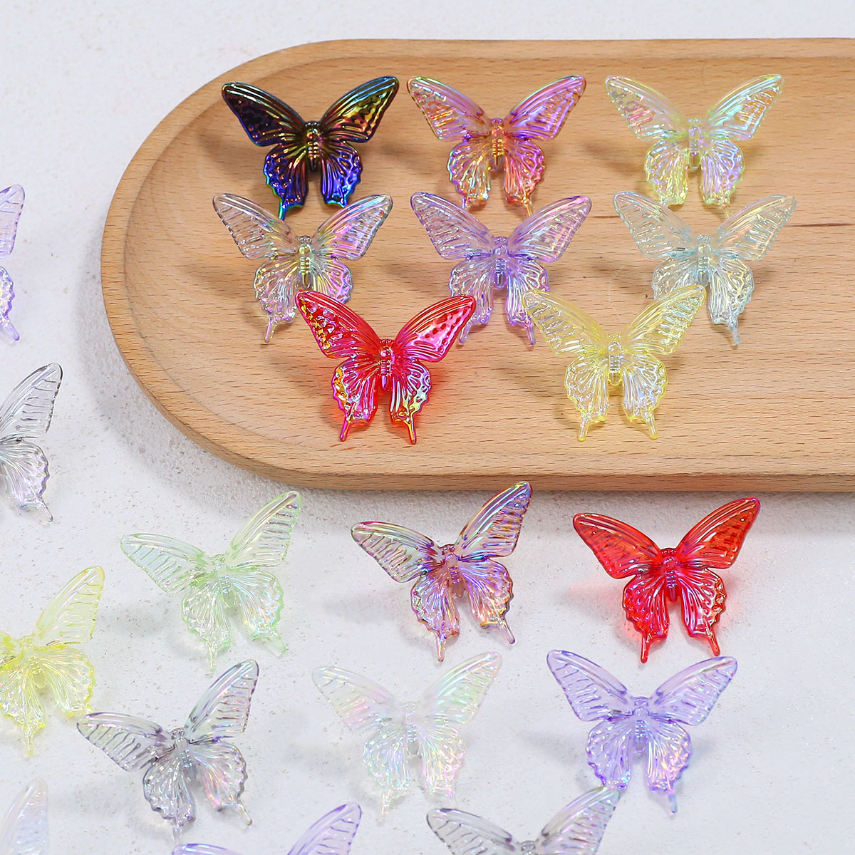 38*34mm acryl vlinder UV gemen - Butterfly Pendant Necklace recensie en prijs