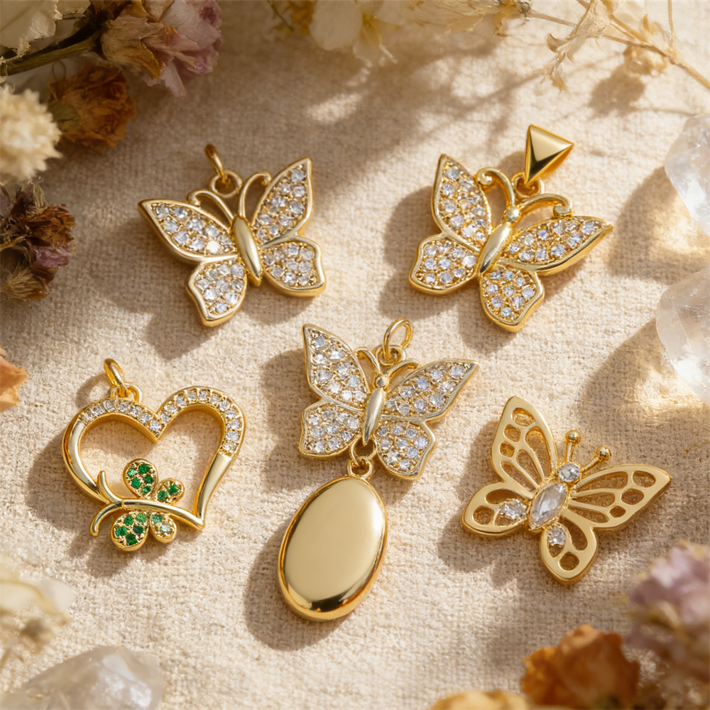 3 Stuks Hangers Messing Zircon - Butterfly Pendant Necklace recensie en prijs