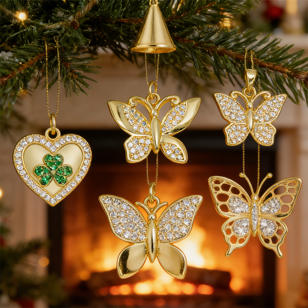 3 Stuks Hangers Messing Zircon - Butterfly Pendant Necklace recensie en prijs