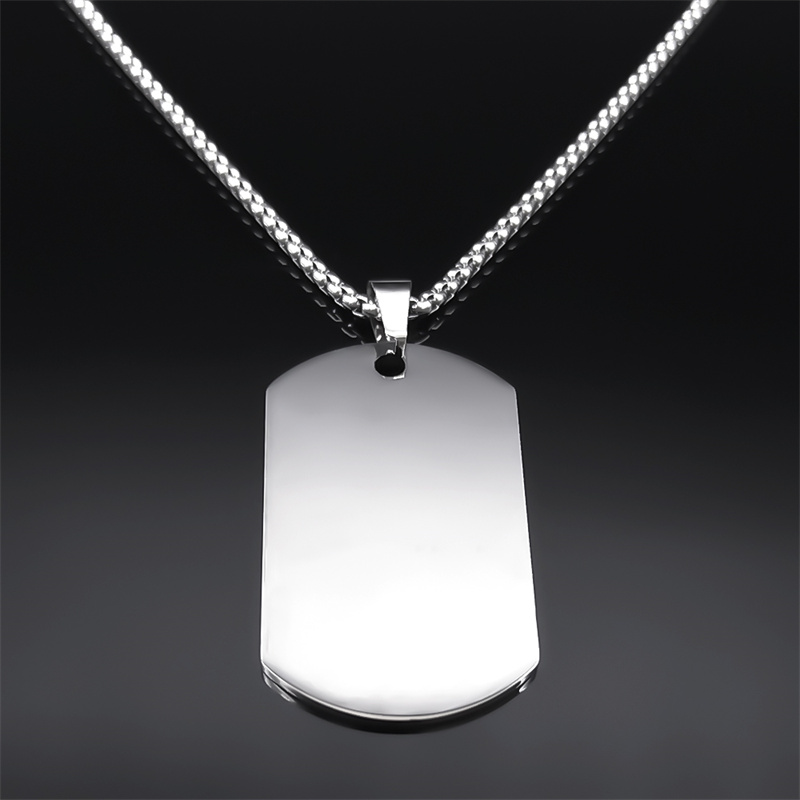 Angst niet voor ik ben met jou - Mens Dog Tag Necklace recensie en prijs