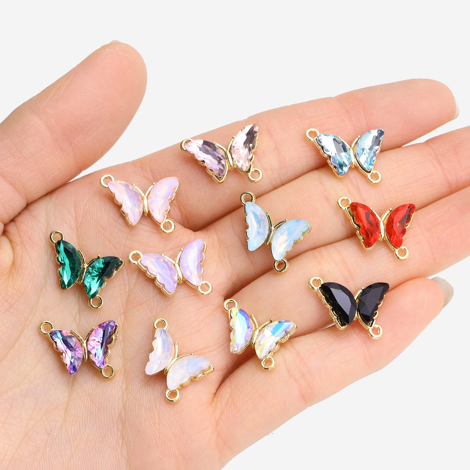 10 Stuks Kristalglas Vlinder C - Butterfly Pendant Necklace recensie en prijs