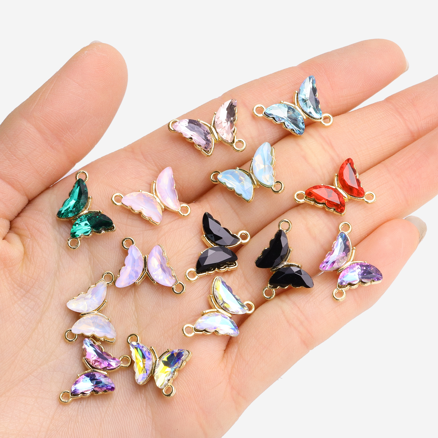 10 Stuks Kristalglas Vlinder C - Butterfly Pendant Necklace recensie en prijs