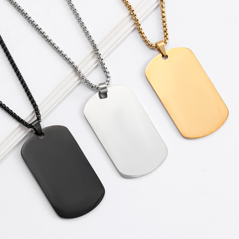 HNSP Eenvoudige roestvrijstale - Mens Dog Tag Necklace recensie en prijs