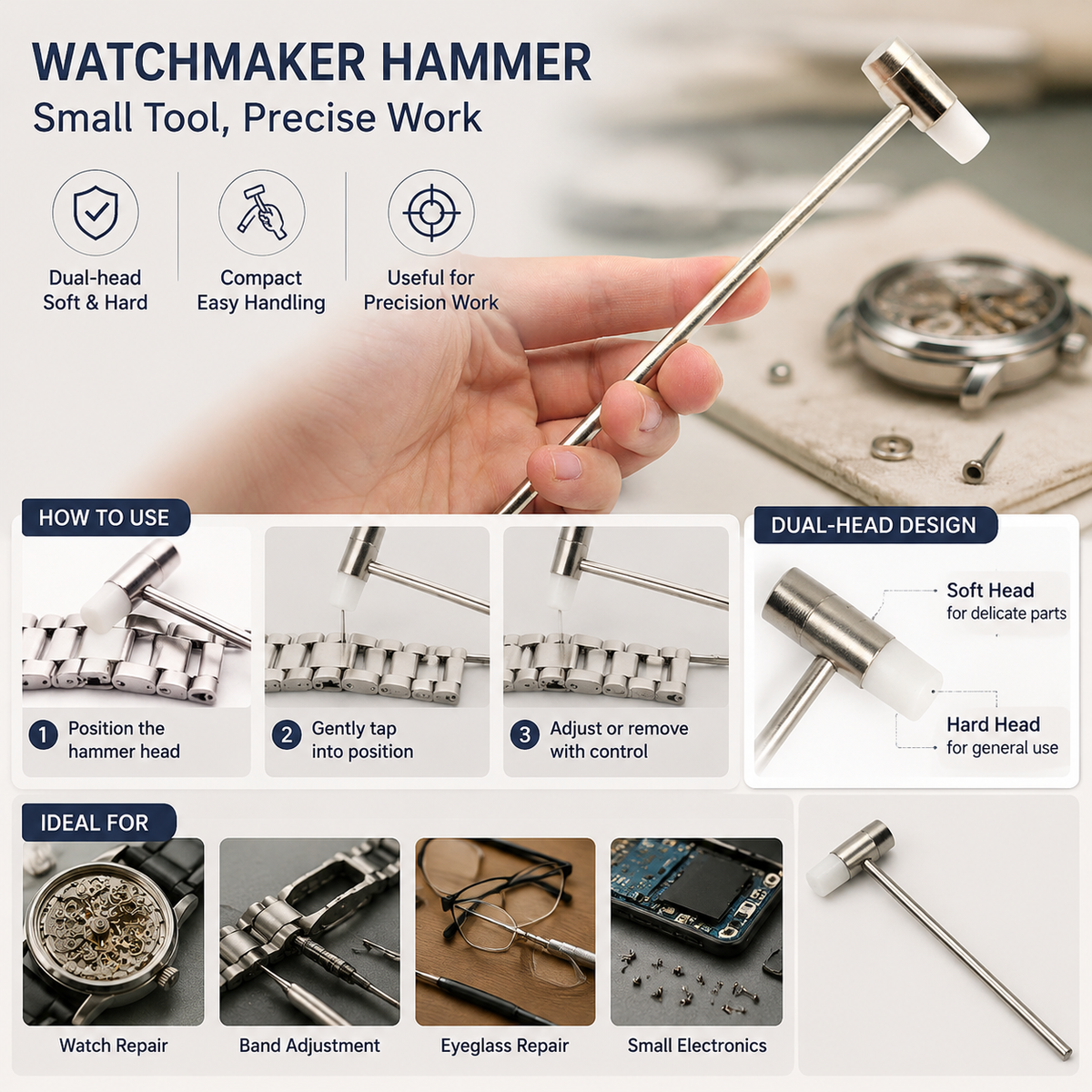 Horlogereparatiehamer met dubb - Jewelry Repair & Watches Durham Nc recensie en prijs