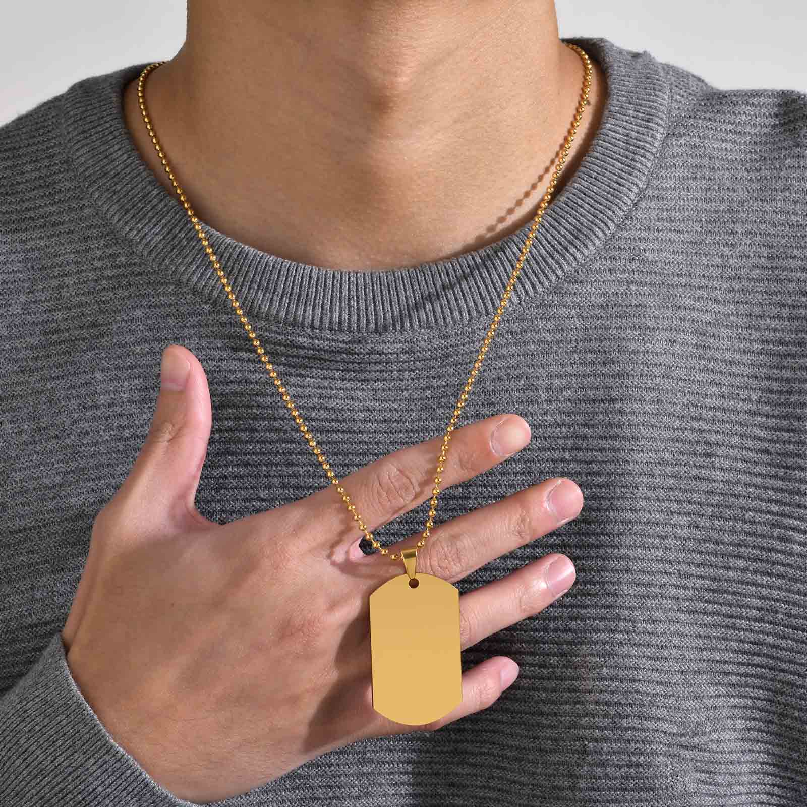 Mprainbow Gepersonaliseerde Ge - Mens Dog Tag Necklace recensie en prijs