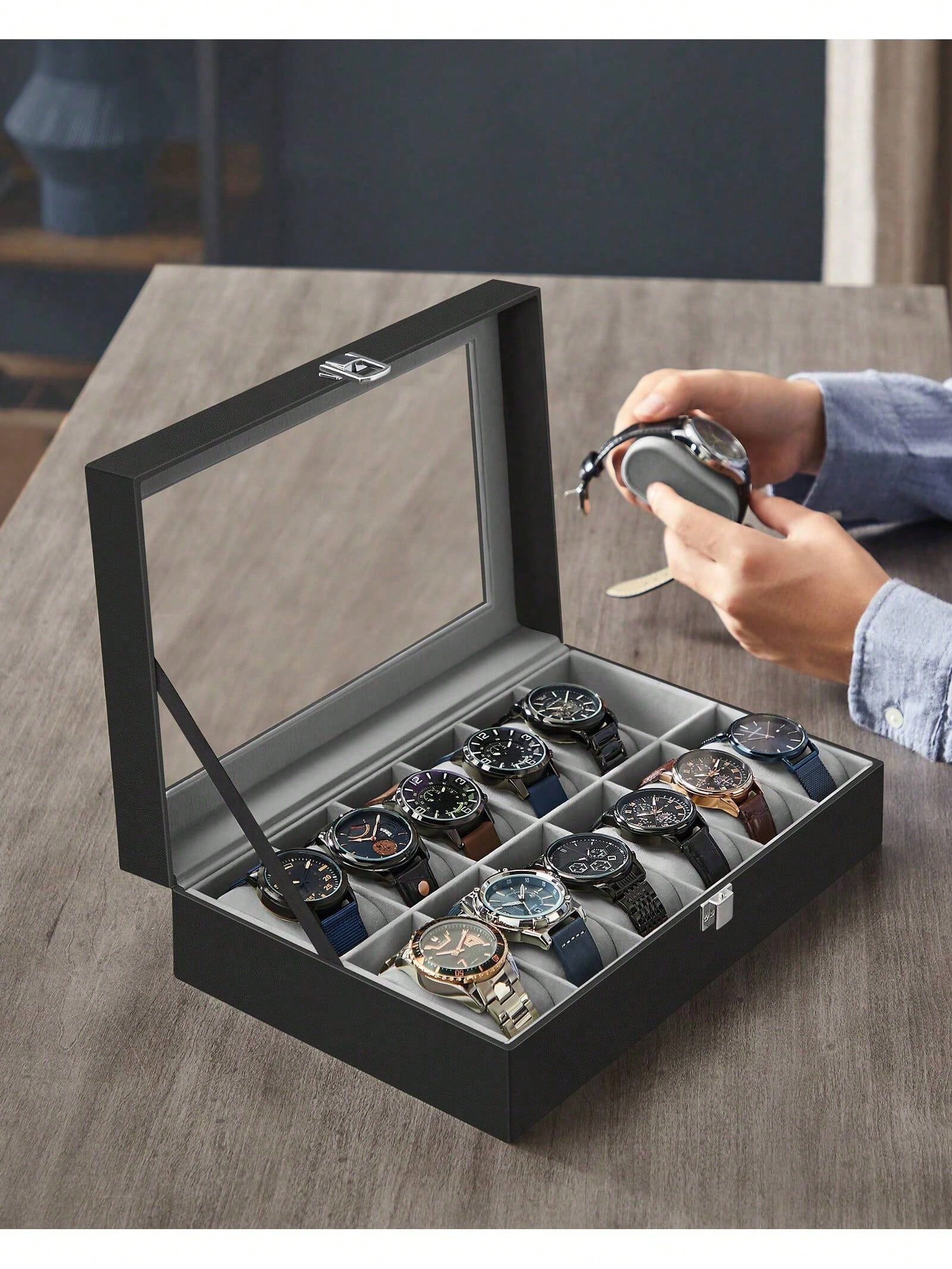 12-vakjes afsluitbare horloged - Jewelry Watches & Accessories recensie en prijs