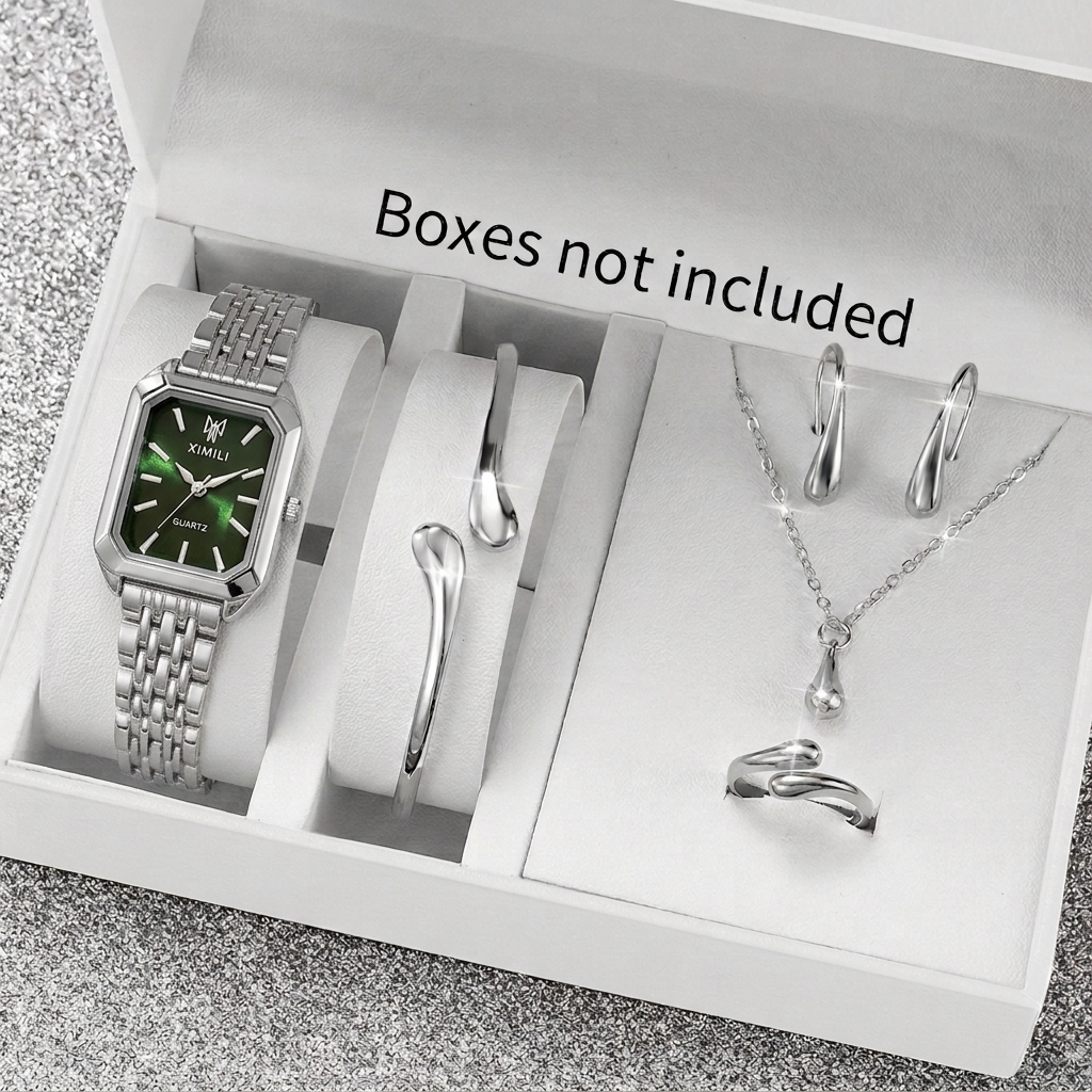 6 STKS Mode Rechthoek Vrouwen  - Jewelry Like Watches recensie en prijs