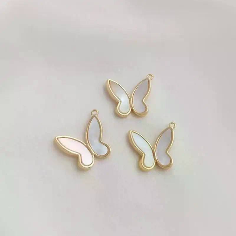14K goudkleurige ingelegde nat - Butterfly Pendant Necklace recensie en prijs