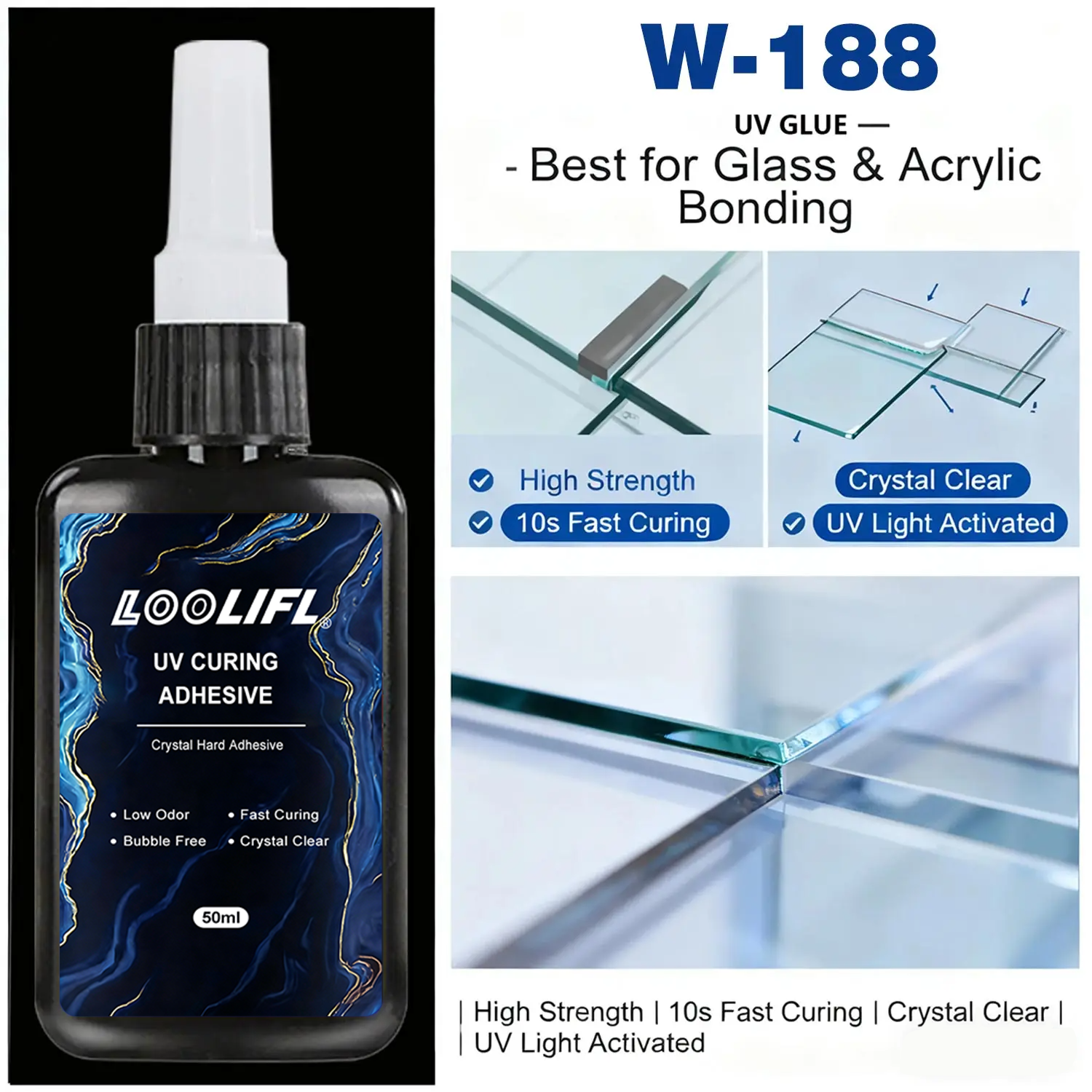 Loolifl 50ml UV-lijm met UV-la - Jewelry Repair & Watches Durham Nc recensie en prijs