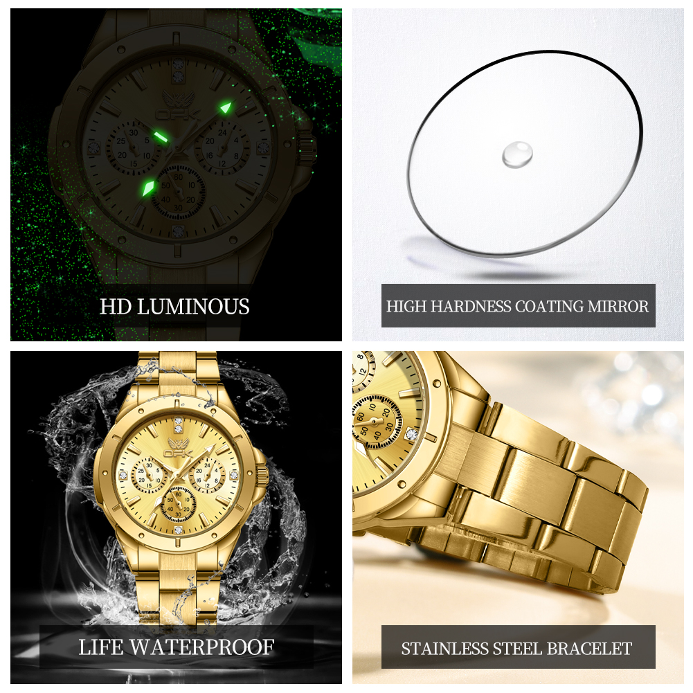 Opk 6001 Polshorloge Voor Vrou - Jewelry Watches Gold recensie en prijs