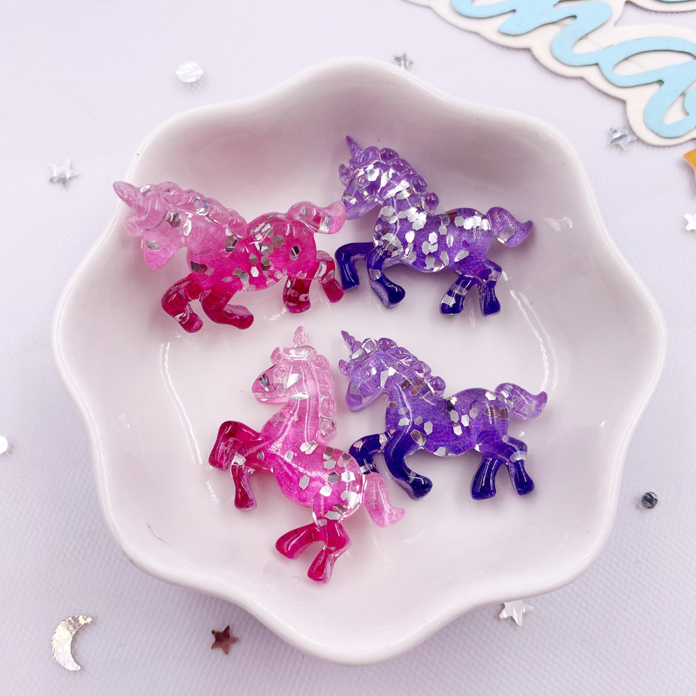 6 STKS Kleurrijke Hars Glitter - Paradise Jewelry & Watches Dolphin Mall recensie en prijs