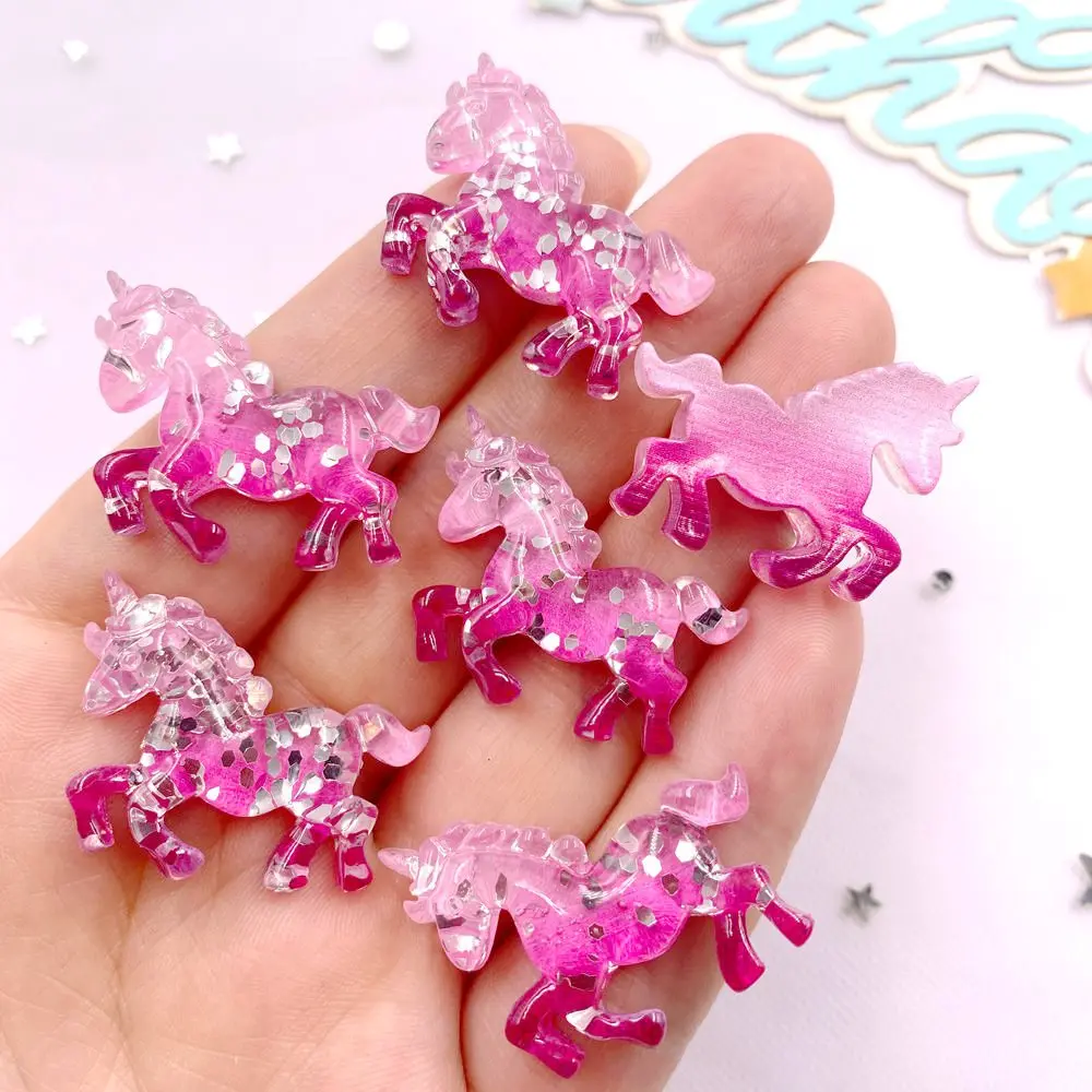 6 STKS Kleurrijke Hars Glitter - Paradise Jewelry & Watches Dolphin Mall recensie en prijs