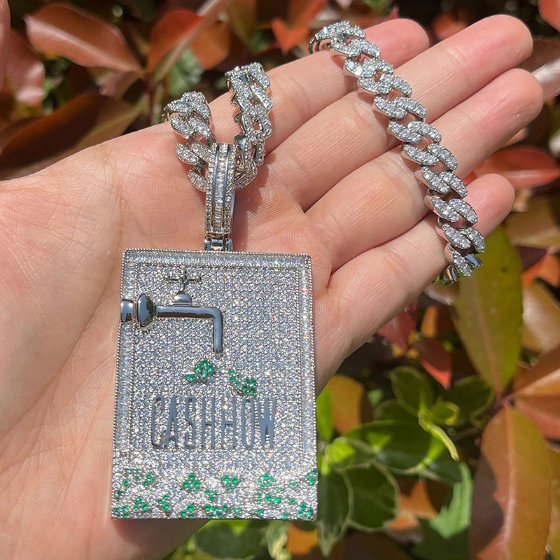 Hip Hop 3A + CZ Steen Verharde - Mens Dog Tag Necklace recensie en prijs