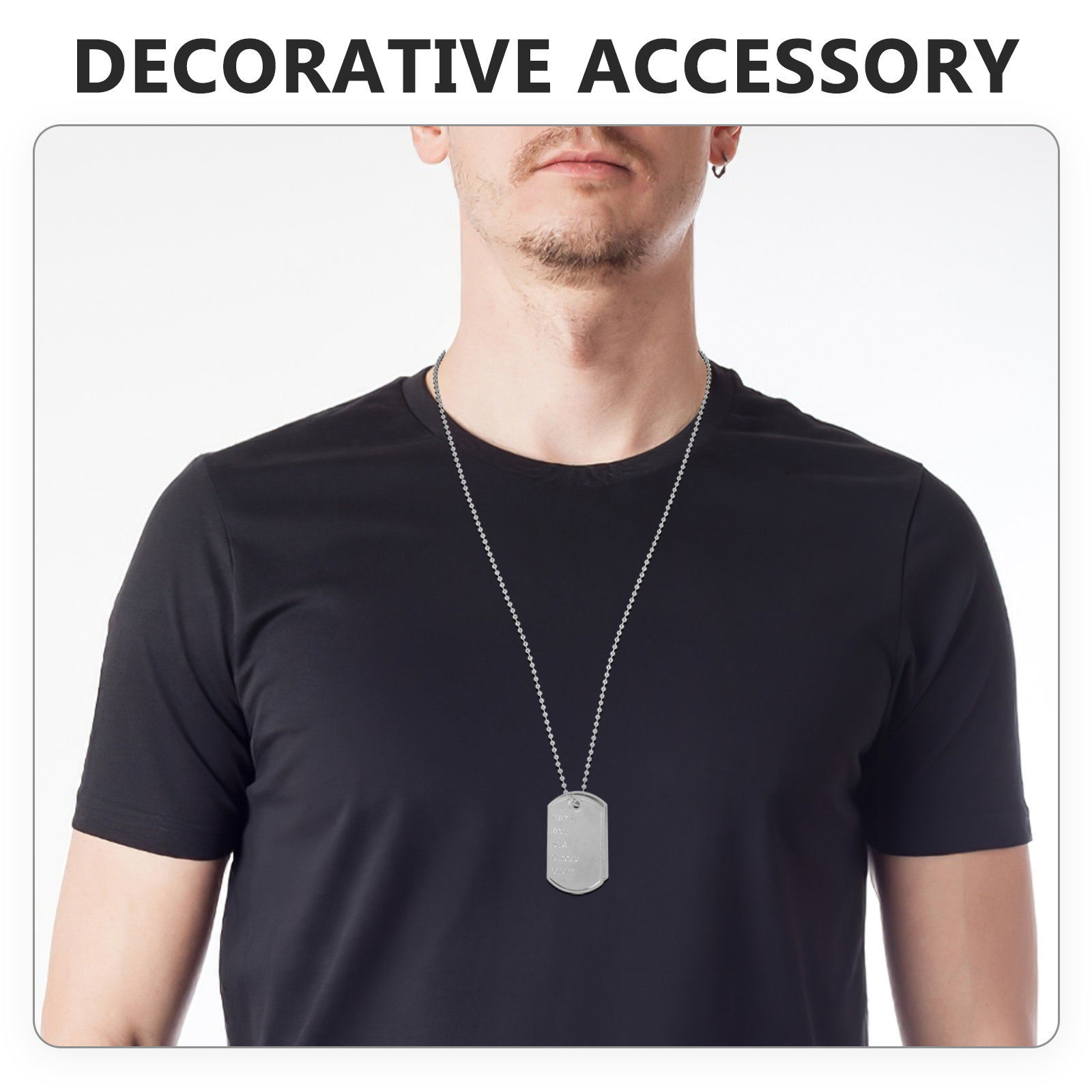 1Set Cosplay Dog Tags Ketting  - Mens Dog Tag Necklace recensie en prijs
