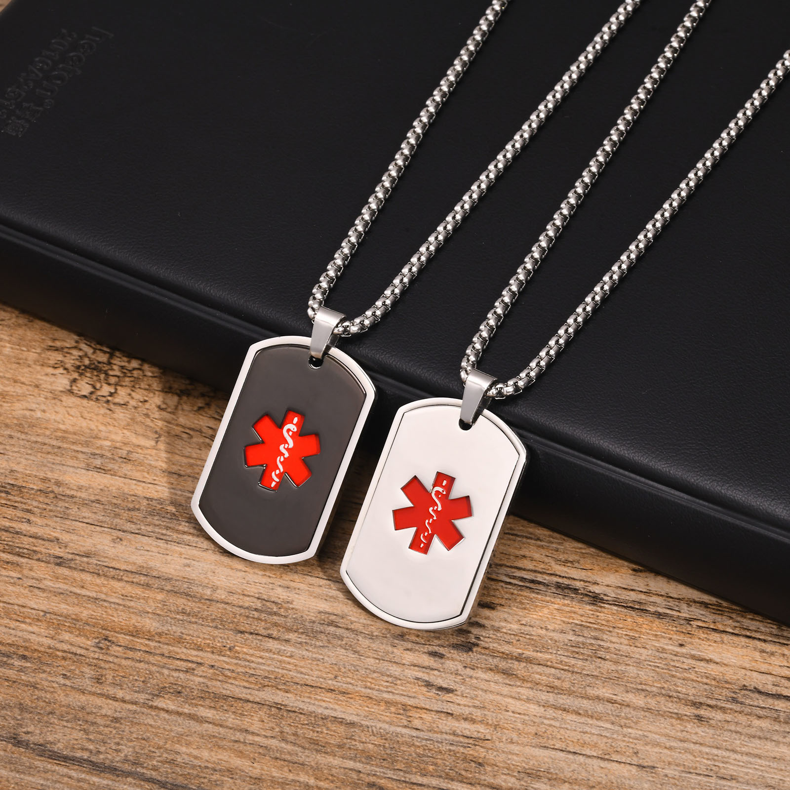 Vnox Medical Alert ID ketting  - Mens Dog Tag Necklace recensie en prijs