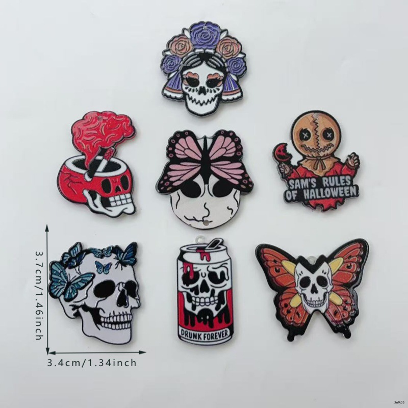 10 stuks Halloween gotische st - Butterfly Pendant Necklace recensie en prijs