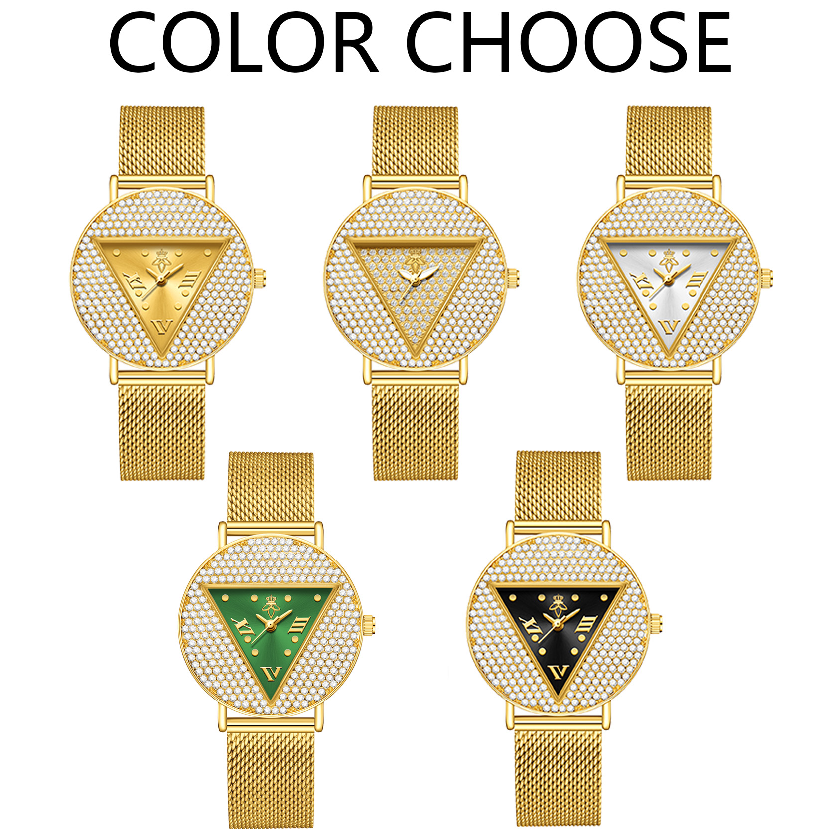 YaLaLuSi Geometrische Driehoek - Jewelry Watches Gold recensie en prijs