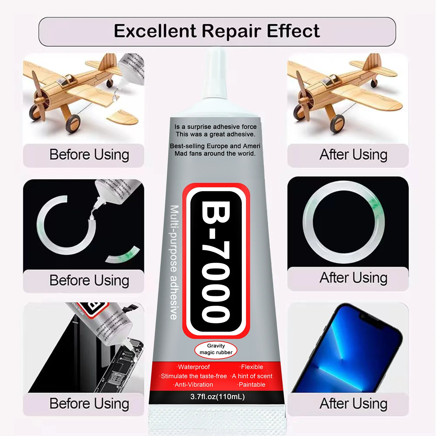 Superlijm B-7000 Loolifl 1-10  - Jewelry Repair & Watches Durham Nc recensie en prijs