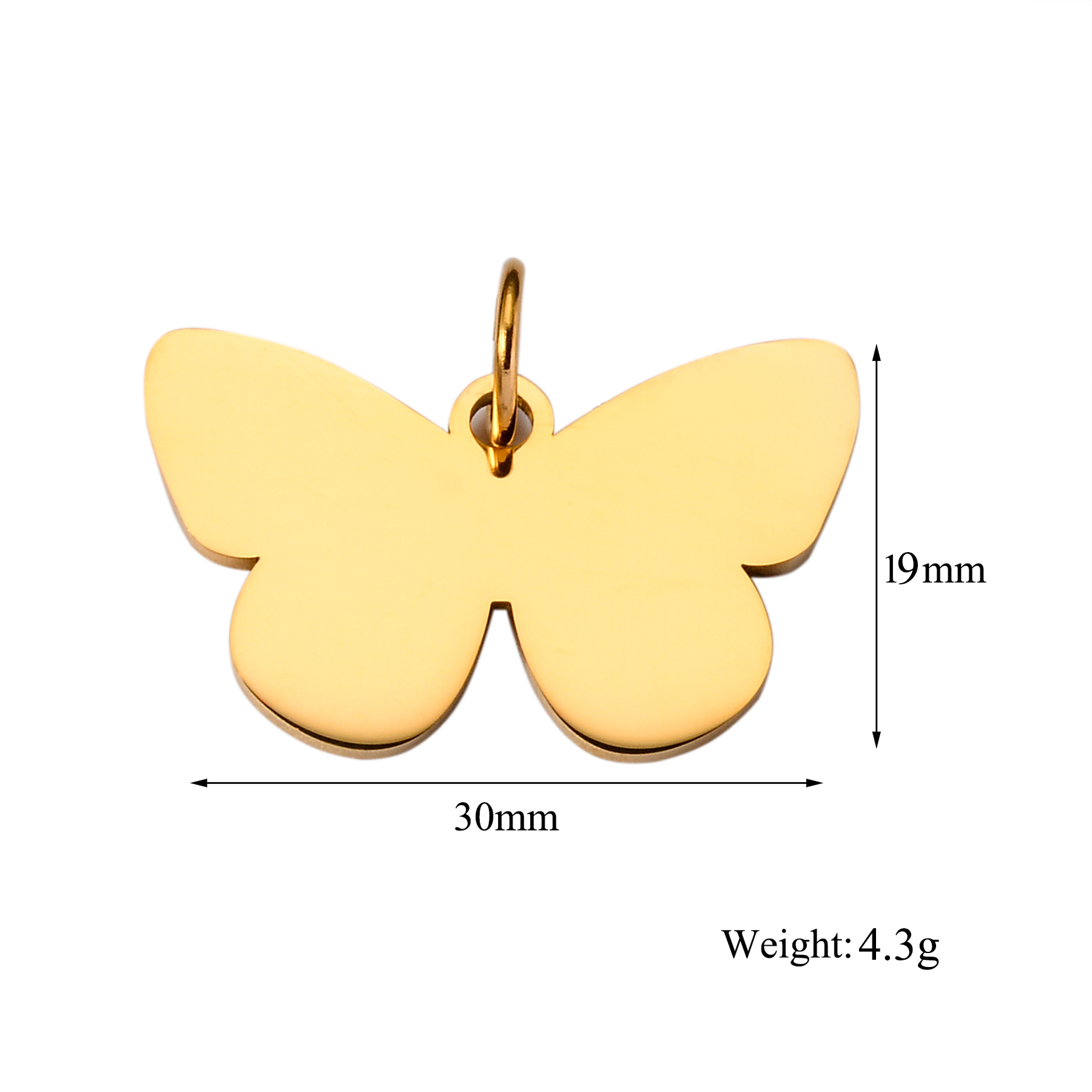 10 stks/partij roestvrijstalen - Butterfly Pendant Necklace recensie en prijs