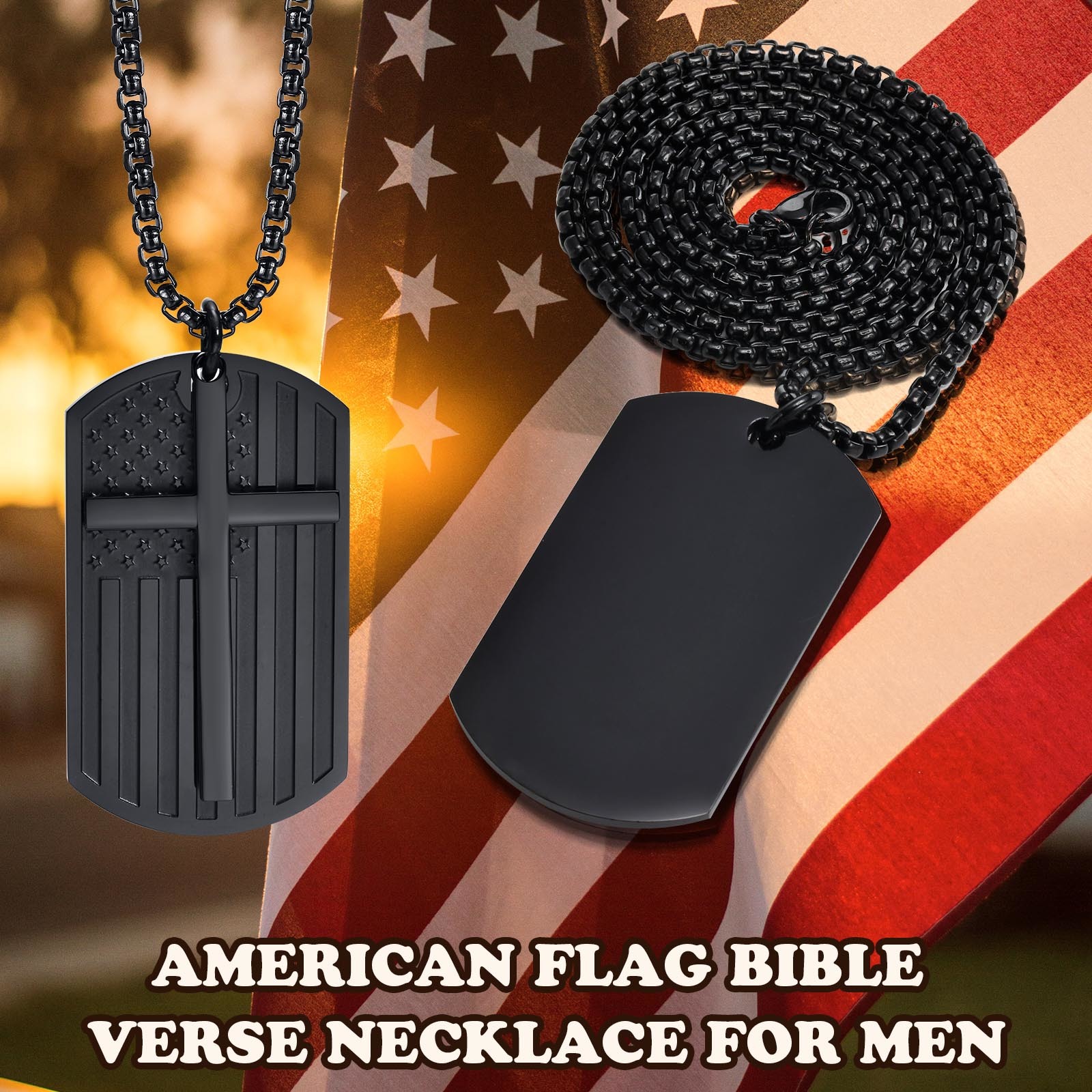 Zwarte Cross Kettingen Voor Ma - Mens Dog Tag Necklace recensie en prijs